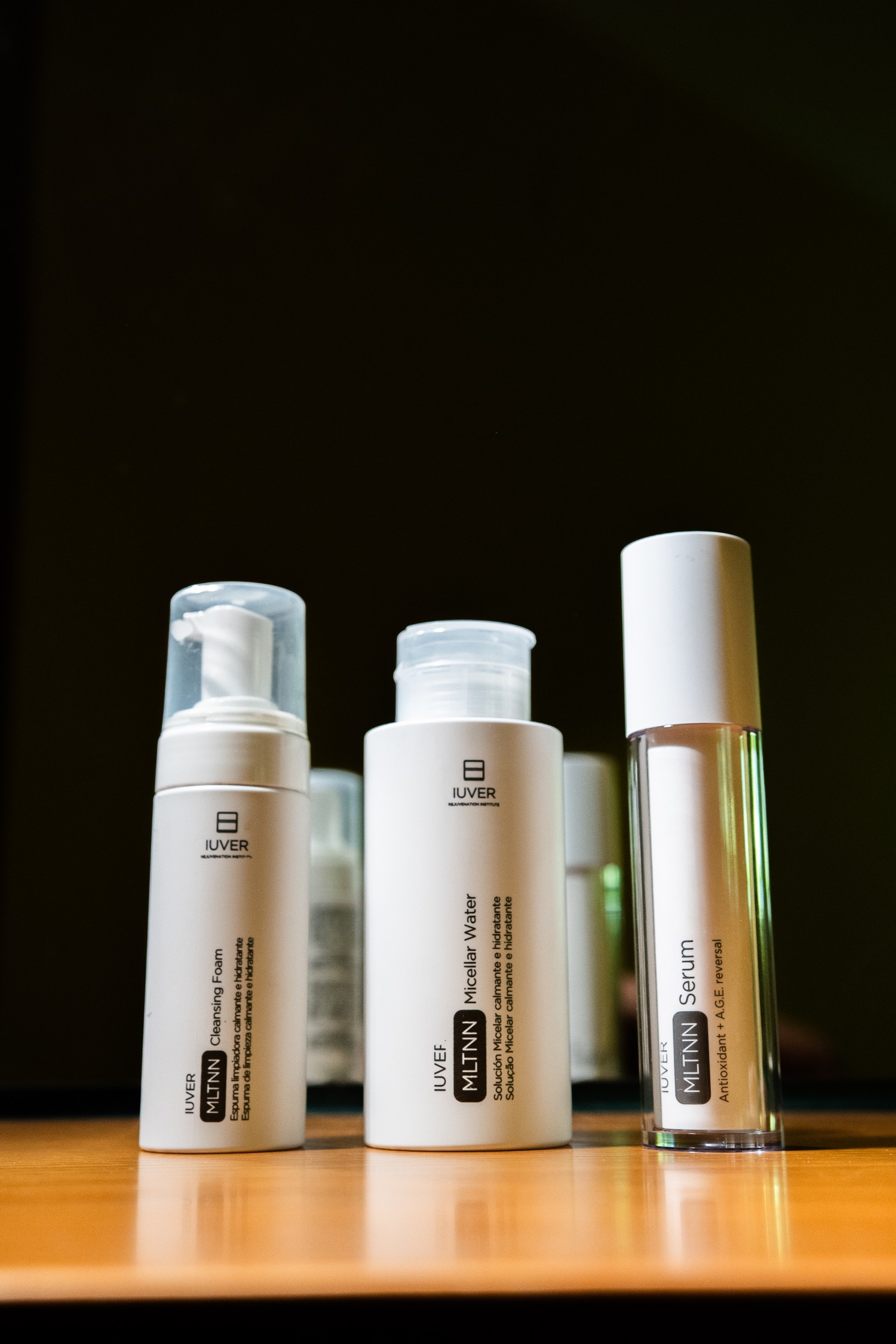 Productos cosméticos utilizados en un tratamiento clínico